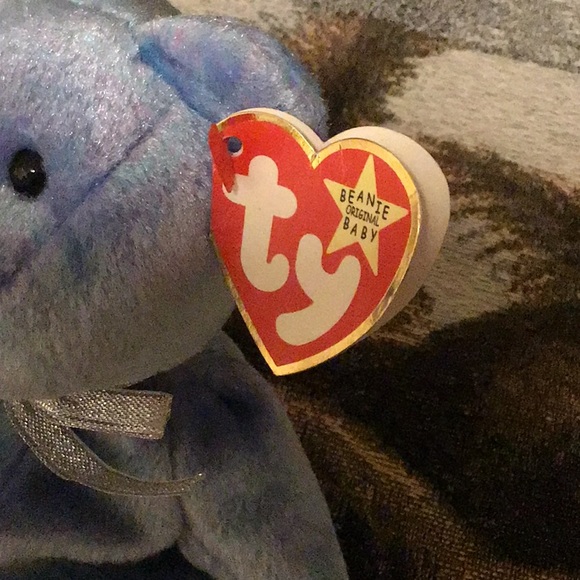 TY beanie baby Clubby II Iridescent blue 3/9/99 great shape - Picture 2 of 8